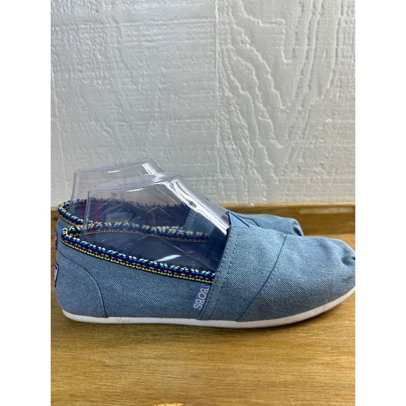 BOBS from Skechers Shoes Women's 7.5 Denim Slip On Casual Comfort Shoes - Picture 6 of 11